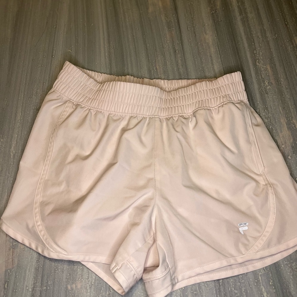 Pink Fila running shorts size small